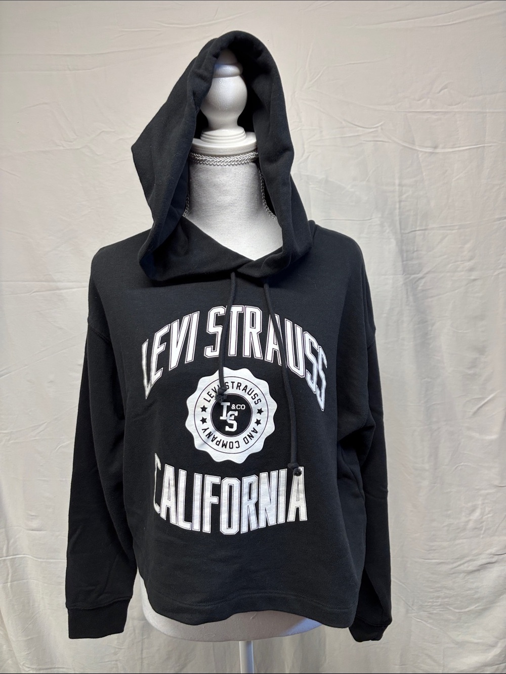 Levi's Black Crewneck Hoodie with California Logo